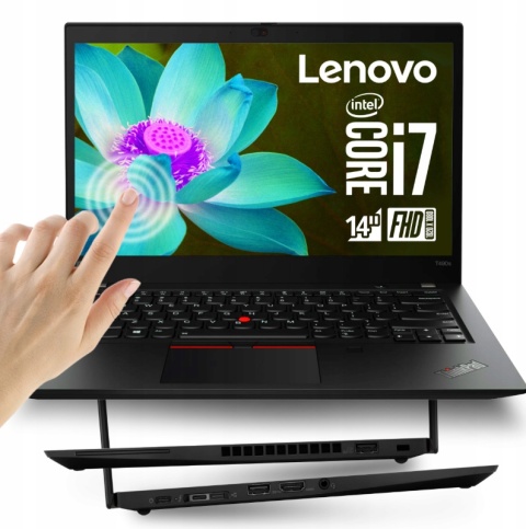 Laptop Lenovo ThinkPad T490s i7 16GB RAM 256GB SSD 14" Full HD poleasingowy