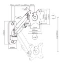 GEMBIRD ŚCIENNE REGULOWANE RAMIĘ/UCHWYT NA MONITOR 17-27, VESA 100X100MM, DO 7 KG (OUTLET)