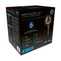 Wentylator 2 w 1 z funkcją grzania NOVEEN F740 Tuya WiFi Smart 16" (40 cm)