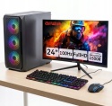 Zestaw KOMPUTER GAMINGOWY RYZEN 5 16GB RAM 1TB SSD + Monitor do gier 24 WiFi