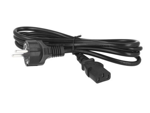 Kabel komputerowy 3-żyłowy (trapez) - do PC i UPS [150 szt. karton] -1.8m