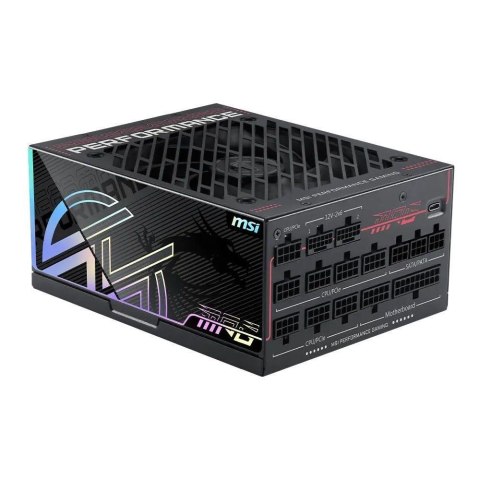 MSI Zasilacz MSI MPG Ai1300TS PCIE5 1300W 135mm 80plus Titanium