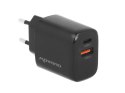Ładowarka Movano GaN 20W USB-C PD + USB-A (black)