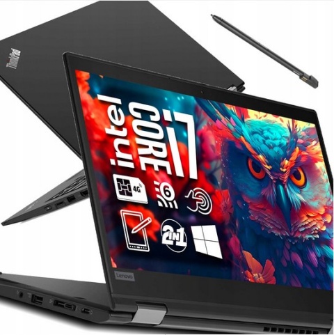 Laptop Lenovo ThinkPad X13 Yoga G1 i7 16GB RAM 1TB SSD 1920x1080 13,3" Full HD dotykowy powystawowy