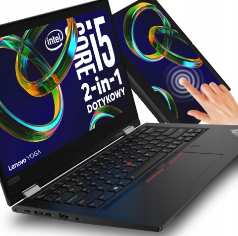 Laptop Lenovo ThinkPad L13 Yoga G2 i5 16GB RAM 256GB SSD 1920x1080 13,3" Full HD dotykowy poleasingowy