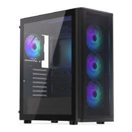 COOLING.PL Obudowa Endorfy Ventum 400 ARGB z oknem bez zasilacza czarna