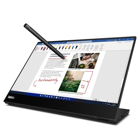 Lenovo ThinkVision M14t G2 14i 14.0"Touch 2440 x 1440 60Hz 300nits USB Raven Black