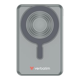 Verbatim Powerbank Verbatim Charge 'n' Go 2C Display Magnetic Wireless 10000mAh 3xUSB-C PD 3.0 QC 3.0 Szary