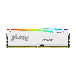 Kingston Pamięć DDR5 Kingston FURY Beast RGB 32GB (1x32GB) 6000MHz CL36 1,25V White