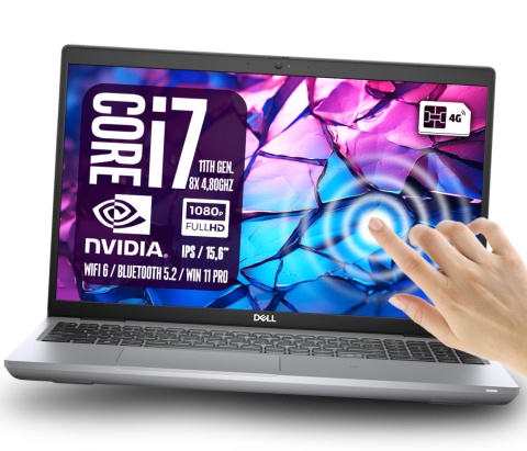 Laptop Dell Latitude 5521 i7 16GB RAM 256GB SSD MX450 15,6" Full HD dotykowy powystawowy