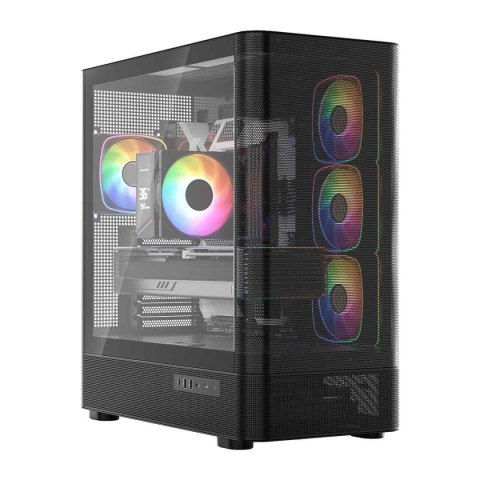 Modecom Obudowa Modecom Volcano AQ300 ARGB MIDI czarna