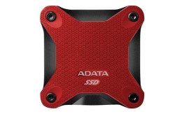 ADATA Dysk zewnętrzny ADATA SD600 256GB 2.5"' USB 3.1 Czarno-czerwony