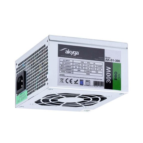 AKYGA Zasilacz SFX Akyga AK-S1-300 300W 80mm Spraw >70% AKYGA Zasilacz SFX Akyga AK-S1-300 300W 80mm Spraw >70%