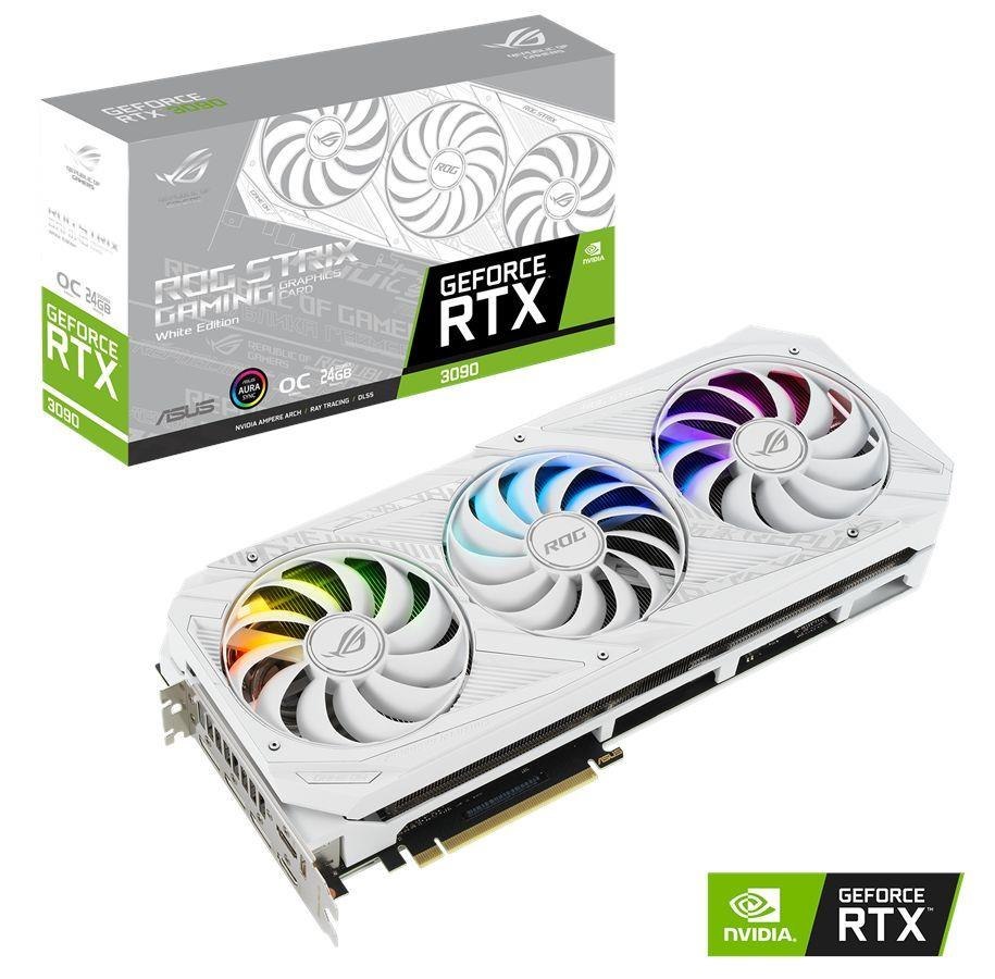 ASUS Karta VGA Asus GeForce RTX 3090 ROG-STRIX-RTX3090-O24G-WHITE 24GB GDDR6X 384bit 2xHDMI+3xDP PCIe4.0