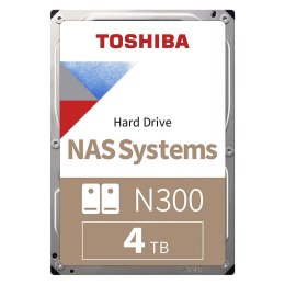 TOSHIBA Dysk Toshiba N300 HDWG440UZSVA 3,5' 4TB SATA 7200 256MB NAS