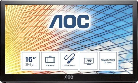 AOC Monitor AOC 15,6" E1659FWU USB 3.0