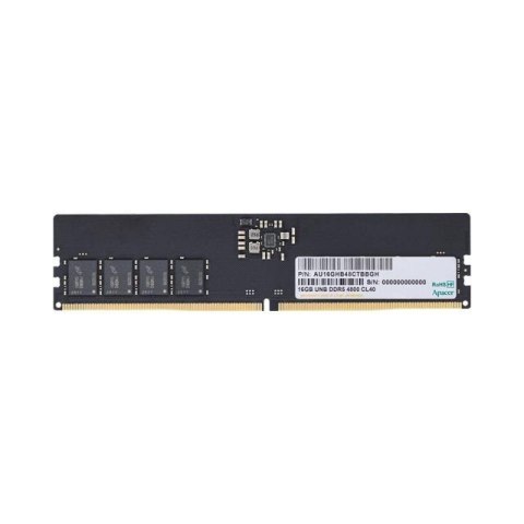 Apacer Pamięć DDR5 Apacer 16GB (1x16GB) 4800MHz CL40 1,1V Apacer Pamięć DDR5 Apacer 16GB (1x16GB) 4800MHz CL40 1,1V