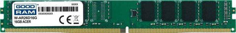 Goodram Pamięć DDR4 GOODRAM 16GB ACER 2666MHz PC4-21300 CL19 1,2V Goodram Pamięć DDR4 GOODRAM 16GB ACER 2666MHz PC4-21300 CL19 1,2V