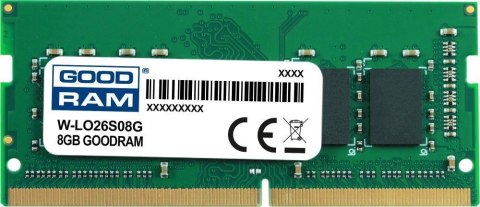 Goodram Pamięć SODIMM DDR4 GOODRAM 8GB 2666MHz ded. do LENOVO (W-LO26S08G)