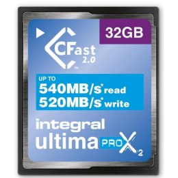 INTEGRAL Karta pamięci CFast 2.0 INTEGRAL UltimaPro X2 540/520MB 32GB