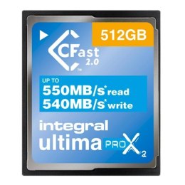 INTEGRAL Karta pamięci CFast 2.0 INTEGRAL UltimaPro X2 550/540MB 512GB
