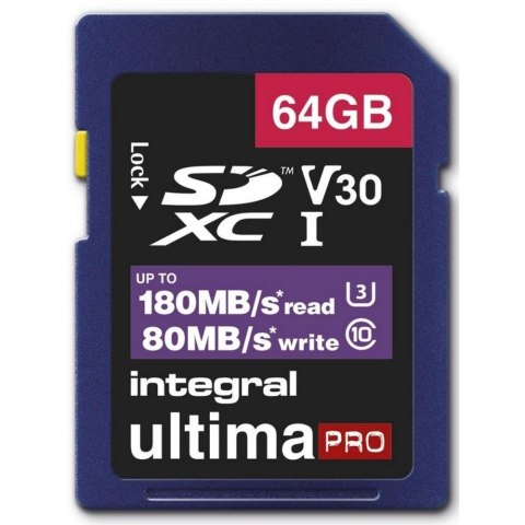 INTEGRAL Karta pamięci INTEGRAL Professional High Speed SDXC V30 UHS-I U3 64GB