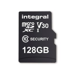 INTEGRAL Karta pamięci Security Micro SD INTEGRAL 4K V30 UHS-1 U3 A1 128GB (+adapter SD)