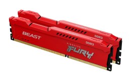 Kingston Pamięć DDR3 Kingston Fury Beast 16GB (2x8GB) 1600MHz CL10 1,5V czerwona