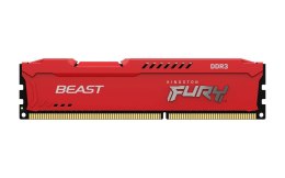 Kingston Pamięć DDR3 Kingston Fury Beast 4GB (1x4GB) 1600MHz CL10 1,5V czerwona