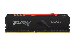 Kingston Pamięć DDR4 Kingston Fury Beast RGB 8GB (1x8GB) 3000MHz CL15 1,35V czarna