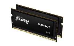 Kingston Pamięć SODIMM DDR3 Kingston Fury Impact 16GB (2x8GB) 1600MHz CL9 1,35V czarna