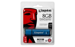 Kingston Pendrive Kingston DataTraveler Vault Privacy 3.0 8GB USB 3.0, AES 256-bit XTS, FIPS 197