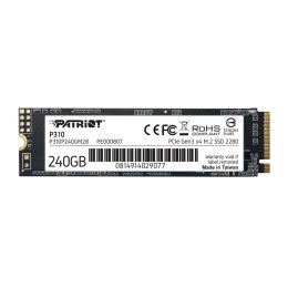 Patriot Memory Dysk SSD Patriot P310 240GB M.2 2280 PCle NVMe (1700/1000 MB/s)