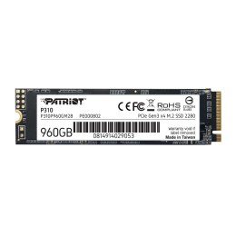 Patriot Memory Dysk SSD Patriot P310 960GB M.2 2280 PCIe NVMe (2100/1800 MB/s)