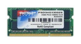 Patriot Memory Pamięć SODIMM DDR3 Patriot Signature Line 4GB (1x4GB) 1333MHz CL9