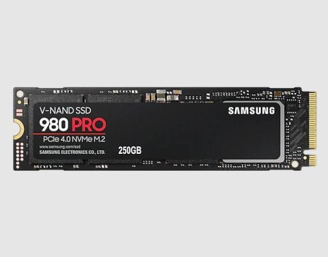 Samsung Dysk SSD Samsung 980 PRO 250 GB PCIe 4.0 NVMe M.2 SSD (6400/2700 MB/s) TLC