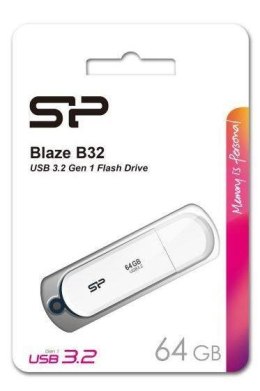 SILICON POWER Pendrive Silicon Power Blaze B03 64GB USB 3.2 White