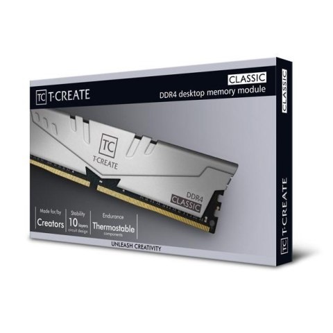 Team Group Pamięć DDR4 Team Group T-Create Classic 32GB (2x16GB) 3200MHz CL22 1,2V Gray