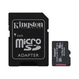 Kingston Karta pamięci Kingston Industrial microSD 16GB Class 10 UHS-I U3 + adapter