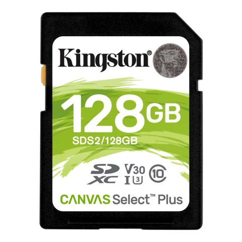Kingston Karta pamięci Kingston SD Canvas Select Plus 128GB UHS-I Kingston Karta pamięci Kingston SD Canvas Select Plus 128GB UHS-I