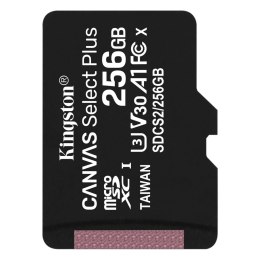 Kingston Karta pamięci Kingston microSD Canvas Select Plus 256GB Class 10 UHS-I U3 V30