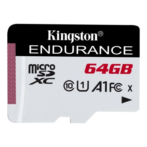 Kingston Karta pamięci Kingston microSD High-Endurance 64GB Class 10 UHS-I U1 Kingston Karta pamięci Kingston microSD High-Endurance 64GB Class 10 UHS-I U1