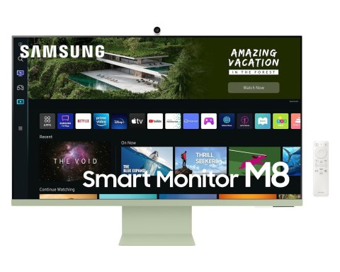 Samsung Monitor Samsung 32" Smart M8 Zielony (LS32BM80GUUXEN) micro HDMI USB-C WIFI BT głośniki