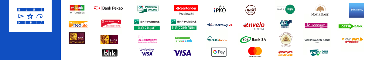 Sposoby płatności w sklepie Enerson